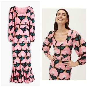 NWT Rhode Blair Dress Pink Crepe Rose Bloom Rosebloom Size 4 NEW